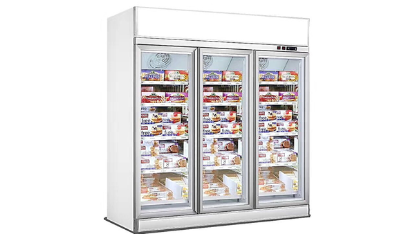 Supermarkt Kühlschrank , Kühlregal, Getränkekühlschrank, Wandkühlregal "Giga", 3 Türen, 1530 Liter