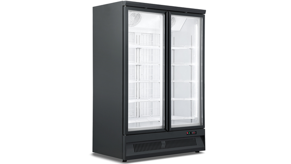Tiefkühlschrank, Tiefkühlregal, Gefrierschrank "Mega" mit 2 Glastüren, 1000 Liter