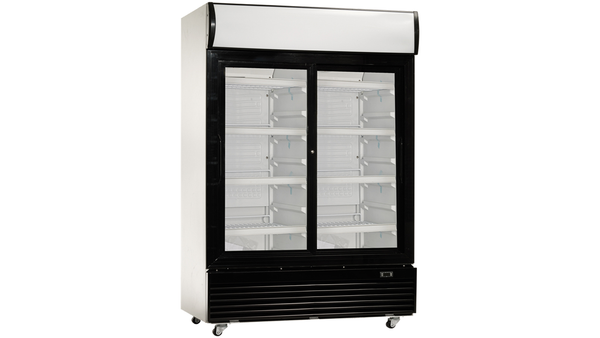 Supermarkt Kühlschrank "GALO1200", mit 2 Glas-Schiebetüren, 1010 Liter